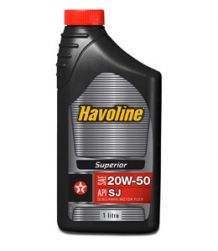  Havoline® Superior Motor Oil SAE 20W-50 - é um óleo lubrificante multiviscoso formulado com básicos minerais especialmente refinados e aditivos que proporcionam proteção e desempenho ao motor.