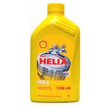 SHELL HELIX Hx5 15W-40 : O óleo para motores Shell Helix Hx5 usa a tecnologia especial de limpeza ativa que ajuda os motores a operarem de forma eficiente para uma direção mais suave e silenciosa.