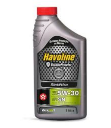 HAVOLINE 5W-30:  Óleo lubrificante de última geração e alta performance 100% sintético para motores de 4 tempos flex, à gasolina, etanol e GNV de automóveis de passeio, veículos utilitários esportivos (SUVs), pickups, comerciais leves, equipamentos móveis